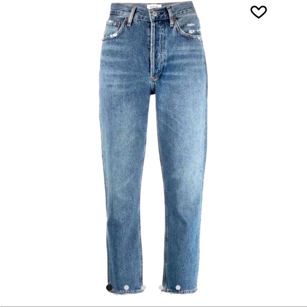 NWOT Agolde Riley High-Rise crop in Frequency